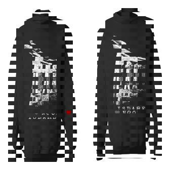 シンガポール マリーナベイ ヴィンテージ スカイライン アジア アイラブシンガポール I Loveingapore スウェットシャツ - Kawaiitshirt