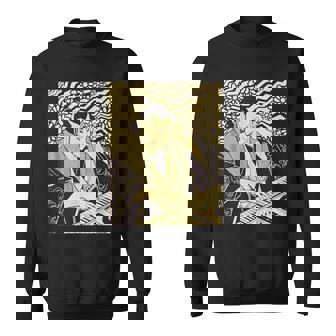 シンセサイザー テクノ 音楽 面白い サムライ シンセサイザー スウェットシャツ - Kawaiitshirt