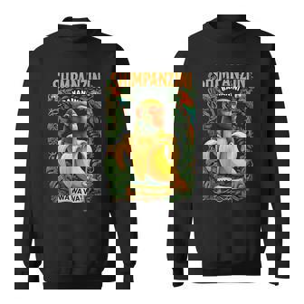 シンパンジーニ バナニーニ イタリアンブレイン チンパンジーとバナナ スウェットシャツ - Kawaiitshirt