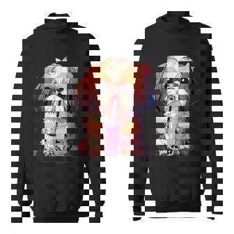 シーズー ボバティー バブルティー アニメ カワイイ 犬 スウェットシャツ - Kawaiitshirt