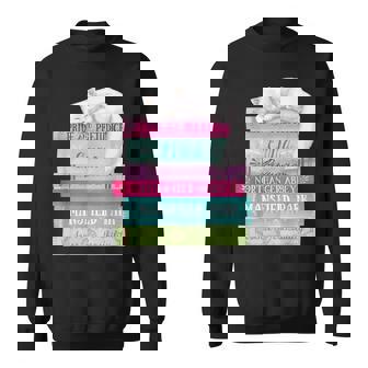 ジェーンオースティン 本 スタック おもしろ文学 スウェットシャツ - Kawaiitshirt