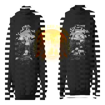 ジャッキーとシャドウ ハクトウワシビンテージ野生動物 自然 スウェットシャツ - Kawaiitshirt