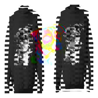 ジャック・ラッセル・テリア ブライトカラー ポップアート 愛犬家 スウェットシャツ - Kawaiitshirt