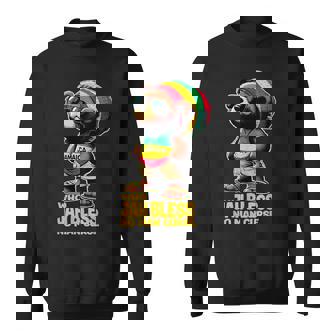 ジャマイカ かわいいラスタ テディベア ジャー ブレス レゲエ ルーツ スウェットシャツ - Kawaiitshirt