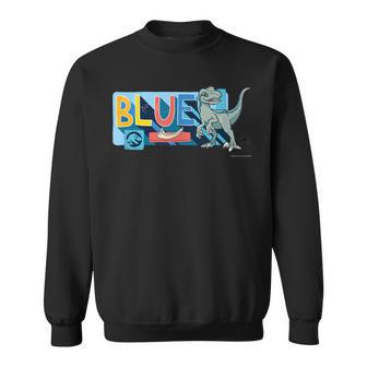 ジュラシック・ワールド Blue Cute Illustlation スウェットシャツ - Kawaiitshirt