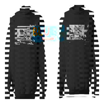 ジュラシック・ワールド Blue Cute Illustlation スウェットシャツ - Kawaiitshirt