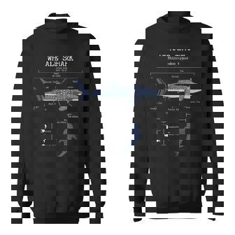 ジンベイザメ 解剖学 メンズ レディース キッズ ジンベイザメ スウェットシャツ - Kawaiitshirt