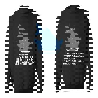 ジンベエザメが本当に好きだよ？かわいいジンベイザメ スウェットシャツ - Kawaiitshirt