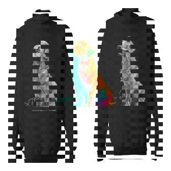 スウォッシュを持つゴールデンレトリバー、ゴールデンレトリバードッグ スウェットシャツ - Kawaiitshirt