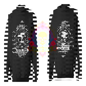 スカル ゴシック ダーク バナー ソウルフラワー エステティック スカル ゴス スウェットシャツ - Kawaiitshirt