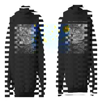 スクリーミングオウム オカメインコ 星月夜 スウェットシャツ - Kawaiitshirt