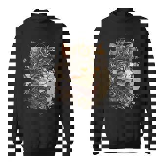 スチームパンク 猫 キティ 子猫 スチームパンク スウェットシャツ - Kawaiitshirt