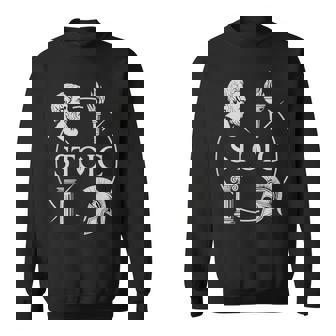 ストイックな美徳 – 知恵の勇気 正義 自己習得のシンボル スウェットシャツ - Kawaiitshirt