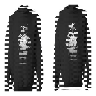 ストリートウェア風のミニマルなクマのイラスト スウェットシャツ - Kawaiitshirt