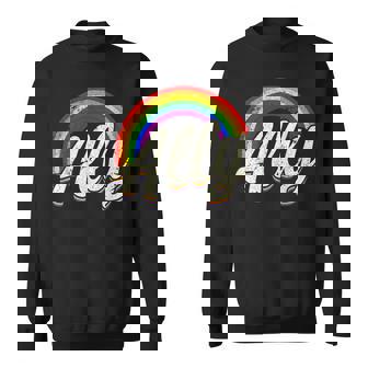 ストレートの味方、レインボーカラー、Lgbtプライド スウェットシャツ - Kawaiitshirt