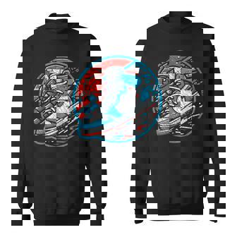 スニーカーヘッドバスケットボールファン スウェットシャツ - Kawaiitshirt