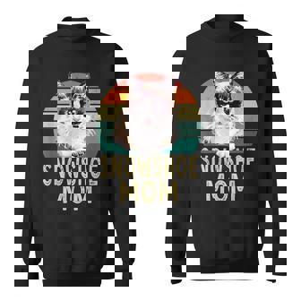 スノーシュー 猫 ママ レトロ ヴィンテージ 面白い I Love My Cat スウェットシャツ - Kawaiitshirt