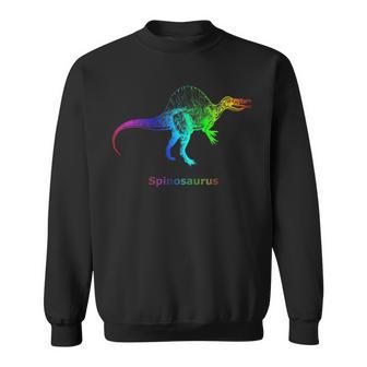 スピノサウルス 恐竜 レインボー スケルトン スウェットシャツ - Kawaiitshirt