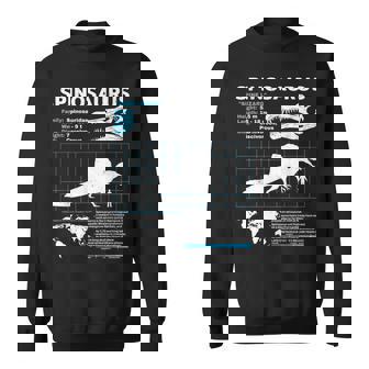 スピノサウルスのファクトシート スウェットシャツ - Kawaiitshirt