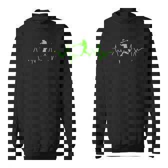 スポーツファンのための野球ハートビートクールなデザイン スウェットシャツ - Kawaiitshirt