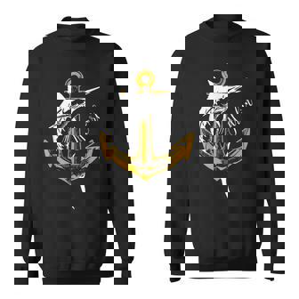 スポーツフィッシング カジキ メカジキ セイルフィッシュ アンカー付き スウェットシャツ - Kawaiitshirt