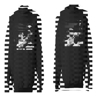 スモーキン・ジョー・フレイジャーのトレーニングでモハメド・アリのボクシングファイトに スウェットシャツ - Kawaiitshirt