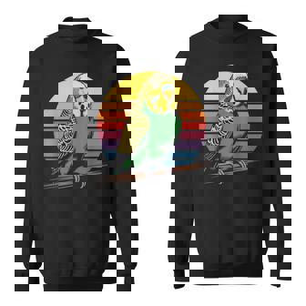 セキセイインコ レトロ セキセイインコ スウェットシャツ - Kawaiitshirt