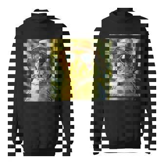 セキセイインコは休暇中、面白い動物、面白いオウム スウェットシャツ - Kawaiitshirt