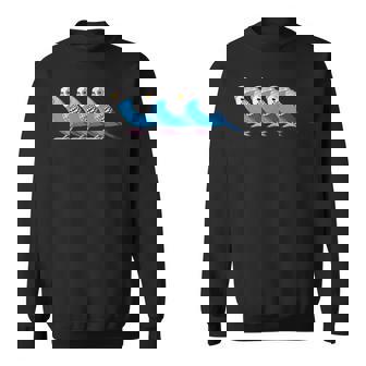 セキセイインコ鳥、セキセイインコ青い鳥 スウェットシャツ - Kawaiitshirt