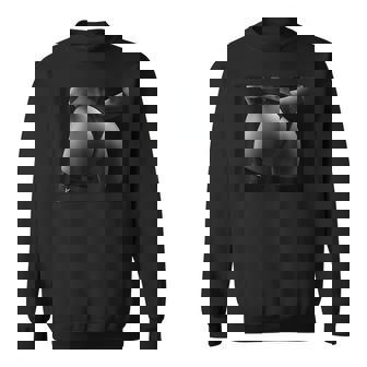 セクシー ブラック ホワイト 写真 美しいお尻 Tバック スウェットシャツ - Kawaiitshirt