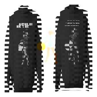 セクシー警察官、バックザブルーピンナップガール スウェットシャツ - Kawaiitshirt