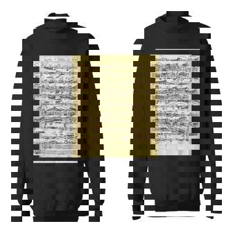セバスティアン・バッハ ソナタ 楽譜 古典作曲家クラス スウェットシャツ - Kawaiitshirt