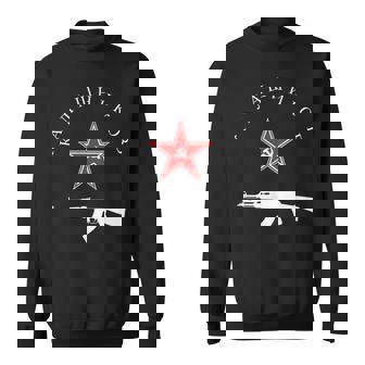 ソビエト・カラシニコフ Ak-47 ヴィンテージ ソ連 ロシア銃 レッドスター スウェットシャツ - Kawaiitshirt