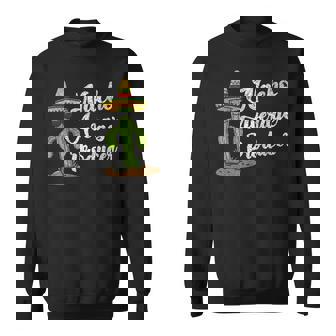 ソンブレロを持ったクールなサボテン メキシコのファン スウェットシャツ - Kawaiitshirt