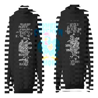 ゾンビ アンデッド 面白い 雄鶏 ハロウィン ゾンビ チキン ママ スウェットシャツ - Kawaiitshirt