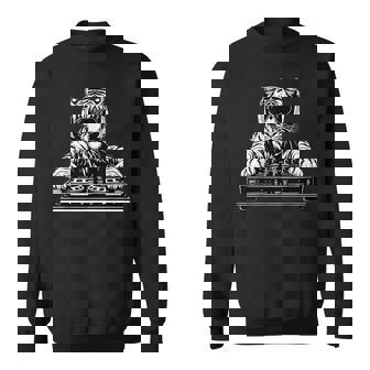 タイガーミュージック Dj テクノダンスクラブ ハウス ターンテーブル Dj タイガー スウェットシャツ - Kawaiitshirt