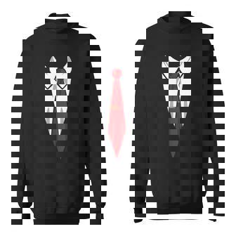 タキシード メンズ レディース キッズ プリント スーツ & ネクタイ おもしろコスチューム スウェットシャツ - Kawaiitshirt