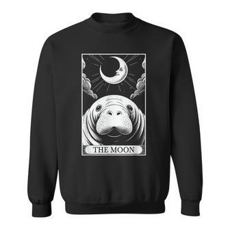 タロットカード ヴィンテージ 三日月 マナティー 海 動物 恋人 スウェットシャツ - Kawaiitshirt