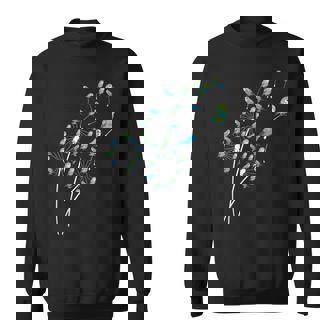タンポポ セキセイインコの花、花セキセイインコの木 スウェットシャツ - Kawaiitshirt