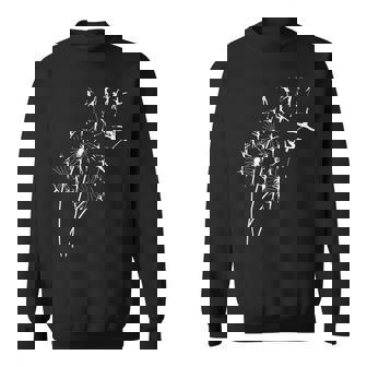 タンポポ バトントワラーの花、花のバトントワリング ツリー スウェットシャツ - Kawaiitshirt