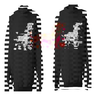 ダックスフントの解体新書 ミニチュアダックス 犬の飼い主 ダックス飼い おもしろ 愛犬家 犬 ダックスフント スウェットシャツ - Kawaiitshirt