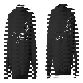 ダックスフンド 犬のモチーフの動物の顔 アートモチーフの犬 スウェットシャツ - Kawaiitshirt