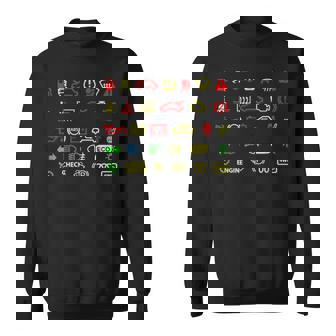 ダッシュボードインジケーターライト 面白い スウェットシャツ - Kawaiitshirt