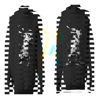 ダビングするミーアキャット 面白いモチーフ 踊るダブ スリケート スウェットシャツ - Kawaiitshirt