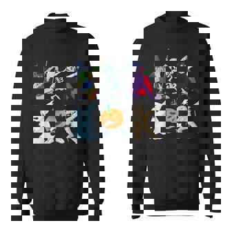 ダビングハロウィン骨格の魔女ヴァンパイアゴーストモンスター スウェットシャツ - Kawaiitshirt