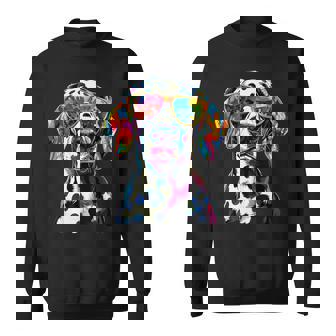 ダルメシアンとサングラスの犬 ダルメシアンが大好きです スウェットシャツ - Kawaiitshirt