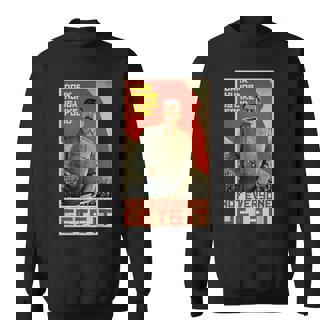 ダークユーモアは食べ物のようです スターリン・ソビエト共産主義のプロパガンダ スウェットシャツ - Kawaiitshirt