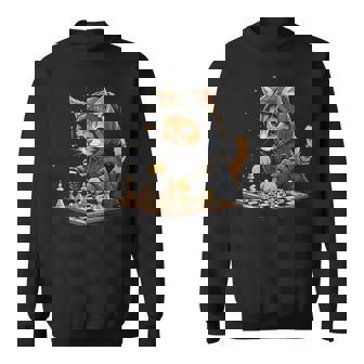 チェス メンズ レディース キッズ 猫 チェスプレイヤー スウェットシャツ - Kawaiitshirt