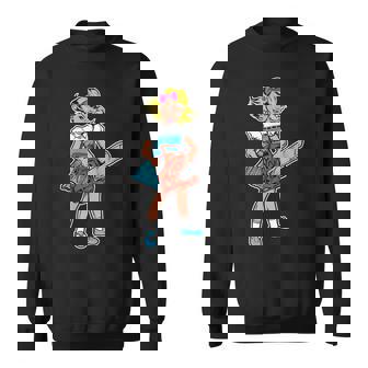 チェーンソー ガール ゴス パンク エモ レトロ ヴィンテージ ホラー 映画ファン スウェットシャツ - Kawaiitshirt