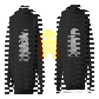 チキンナゲットマンフェイスカウボーイミーム スウェットシャツ - Kawaiitshirt